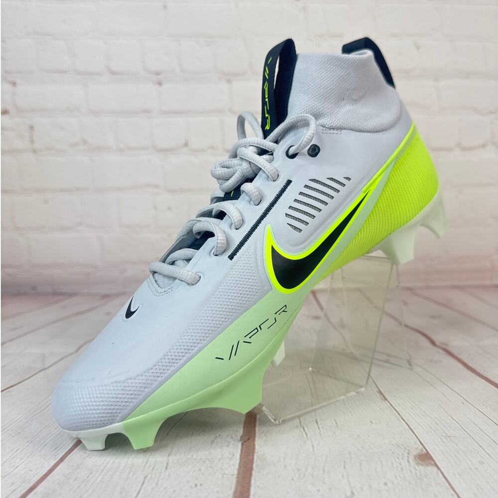 Nike Vapor Edge Pro 360 2 Platinum Green Football Cleats Mens Sz 12 (DA5456-004) - Picture 4 of 10